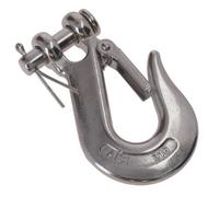 AB Tools Clevis Sling Slip Hook With Safety Catch Stainless Steel For 6mm Chain Lifting 1Pc