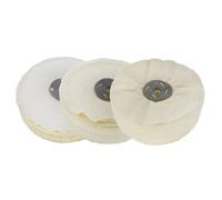 AB Tools Coarse Medium Final G Polishing Buffing Mops Sisal Floppy 8" X 2" 4 Section 3Pc