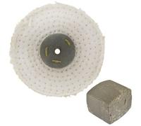 AB Tools Coarse Sisal Fast Cut Buffing Polishing Mop 4" X 0.5" 1 Row With Compound 250G