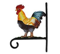 AB Tools Cockerel / Chicken Basket Flower Hook / Hanger Farm Cast Iron Door Wall House