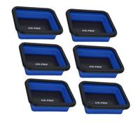 AB Tools Collapsible Magnetic Magnet Parts Tray Storage Holder Container 132 X 158mm 6 Pack
