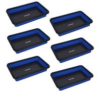 AB Tools Collapsible Magnetic Magnet Parts Tray Storage Holder Container 178mm x 278mm 6 Pack