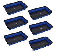 AB Tools Collapsible Magnetic Magnet Parts Tray Storage Holder Container 178mm X 278mm 6 Pack