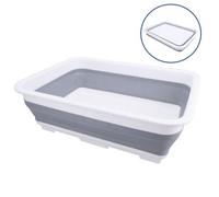 AB Tools Collapsible Pet Dog Paw Cleaning Basin Pop Up 7 Litre Capacity 27X37X12Cm