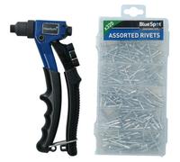 AB Tools Compact Hand Pop Pot Rivet Riveter Fastening Tool Complete With 320 Alu Rivets