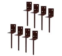 AB Tools Concrete In Wooden Post Support Base Bracket 75 X 75mm Carport Decking 8Pk