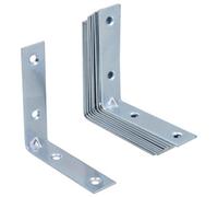AB Tools Corner Bracket Fastener Brace Mending Reinforcing Plate 65mm X 65mm 10Pc