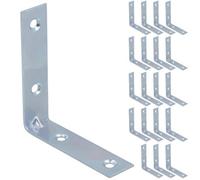 AB Tools Corner Bracket Fastener Brace Mending Reinforcing Plate 65mm X 65mm 20Pc