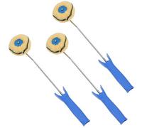 AB Tools Corner Paint Roller Decorators Painting Brush Decorating 100mm Head 3Pk