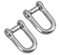 AB Tools Countersunk Pin Dee Shackle 2Pk 12mm Hex Socket Rigging Link Stainless Steel 316