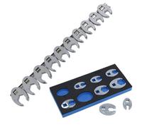 AB Tools Crowfeet Wrench Crow Foot Spanner 3/8 In Dr Metric And Imperial Af Sae Socket
