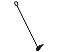 AB Tools D Ash Rake Scraper For Flues Wood Burner Fire Coal Charcoal Steel Metal Black