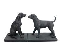 AB Tools Dog Bookends Labrador Ornament Figurine Cast Iron Book Ends Stand Holder