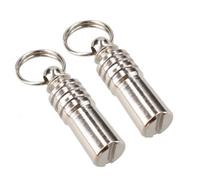 AB Tools Dog Cat Pet Identity Tube Id Tag 3Cm With 0.5Cm Round Barrel 2 Pack