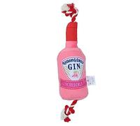 AB Tools Dog Puppy Gift Pink Gin Bottle Plush Toy Drink Themed Soft Plush Toy Present