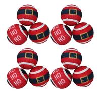 AB Tools Dog Red Festive Themed Tennis Balls Ball Mad Xmas Gift