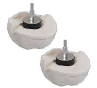 AB Tools Dome Domed Final Finishing Polishing Mop 110mm Wide Soft Grade Cotton 2Pk