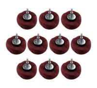 AB Tools Dome Shaped Sanding Polishing Cleaning Mop 75mm Width 240 Grit 6mm Shank 10Pk