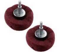 AB Tools Dome Shaped Sanding Polishing Cleaning Mop 75mm Width 240 Grit 6mm Shank 2Pk