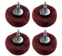 AB Tools Dome Shaped Sanding Polishing Cleaning Mop 75mm Width 240 Grit 6mm Shank 4Pk