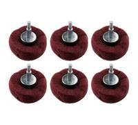 AB Tools Dome Shaped Sanding Polishing Cleaning Mop 75mm Width 240 Grit 6mm Shank 6Pk