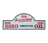 AB Tools Domed Esso Cast Iron Sign Plaque Door Wall Fence Garage Petrol Workshop Oil
