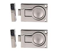 AB Tools Door Lock Locker Catch Flush Lifting Ring Handle Marine Stainless Steel 2 PACK