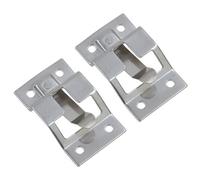 AB Tools Door Retaining Catch Plate For T Bar Retainer Trucks Trailers Stainless Steel 2Pc