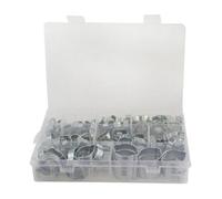 AB Tools Double Ear Pipe Tube Clips Clamps Hose Fuel Clamp Hydraulic Hose 175Pcs