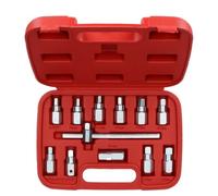 AB Tools Drain Plug Sump Key Set Gearbox Axle Repair Oil Change Kit 3/8" Drive 12Pcs Set