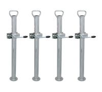 AB Tools Drop Stand Stabilising Leg 48mm X 700mm For Trailer Caravan With Clamp 4Pc