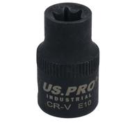 AB Tools E10 Female Impacted Impact Torx Star E Socket 3/8In Drive Shallow