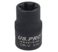 AB Tools E14 Female Impacted Impact Torx Star E Socket 3/8In Drive Shallow