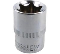 AB Tools E24 Female Torx Socket Star Bit 1/2" Drive Standard External Chrome Vanadium