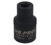 AB Tools E8 Female Impacted Impact Torx Star E Socket 3/8In Drive Shallow