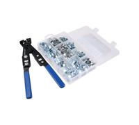 AB Tools Ear Type O-Clip Pliers Cv Joint Crimping Tool And 175Pcs Hose Clip Clamps