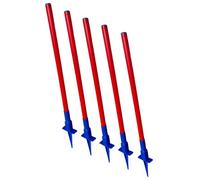 AB Tools Easy Assemble Dog Pet Agility Slalom With 5 Weaving Poles Fun Exercise.