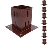 AB Tools Easy Grip Fence Post Bolt Down Shoe Holder Support Clamp 100mm X 100mm 8Pk