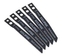 AB Tools Eclipse Metal Wood Plastic Jigsaw Blades Fine Straight Cut 1.8mm Spacing 5Pc
