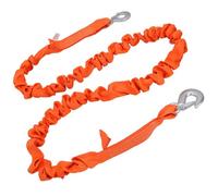 AB Tools Elasticated Tow Rope With Snap Shackles & Flag 3000Kg Rated Towing Strap