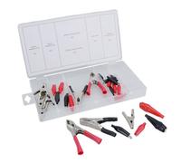 AB Tools Electrical Crocodile Clip Assortment Set Mini Alligator Charging Clamps 28Pc