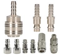 AB Tools Euro Air Hose Connector Fitting Quick Release Pack Threaded & Hose Tail Barb