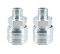 AB Tools Euro Air Line Hose Connector Fitting Female Quick Release 1/4 Bsp Male 2Pk