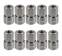AB Tools Euro Air Line Quick Release Hose Coupler Connector 1/4 Bsp Female Thread 10Pc