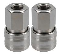 AB Tools Euro Air Line Quick Release Hose Coupler Connector 1/4 Bsp Female Thread 2Pc