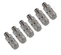 AB Tools Euro Air Line Quick Release Hose Coupler Connector 1/4 Bsp Male Thread 6Pc