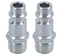 AB Tools Euro Air Line Quick Release Hose Fitting Connector 1/4 Bsp Male Thread 2Pc