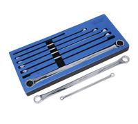 AB Tools Extra Long Double Ended Ring Spanner Aviation Wrench 8mm - 24mm 7Pc Set