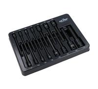 AB Tools Extra Long Impacted Torx Star Bit Sockets Mixed Drive Set T6 - T70 15Pc