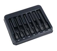 AB Tools Extra Long Male Spline Impacted Impact Bit Sockets M5 - M14 110mm 7Pc Set